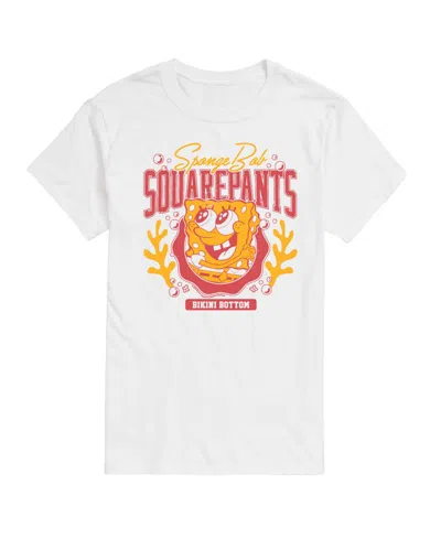 Airwaves Men's Spongebob Squarepants Collegiate Graphic T-shirt In White