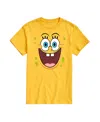Airwaves Men's Spongebob Squarepants Face Short Sleeve T-shirt In Yellow