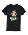 Airwaves Men's Spongebob Squarepants Happy Patrick's Day Short Sleeve T-shirt In Black