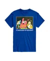 Airwaves Men's Spongebob Squarepants Is Mayonnaise An Instrument Short Sleeve T-shirt In Blue