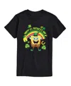 Airwaves Men's Spongebob Squarepants St Patrick's Day Short Sleeve T-shirt In Black