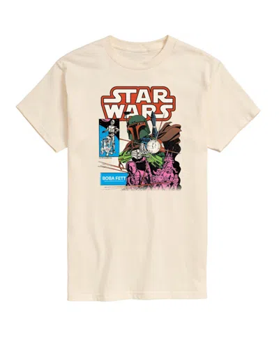 Airwaves Men's Star Wars Boba Fett Short Sleeve T-shirt In Beige,khaki