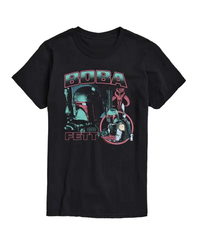 Airwaves Men's Star Wars Boba Fett Short Sleeve T-shirt In Black