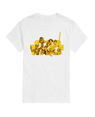 Airwaves Men's Star Wars Character Logo Short Sleeve T-shirt In White