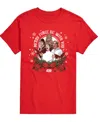 Airwaves Men's Star Wars Christmas Force Be With You Short-sleeve Graphic T-shirt In Red