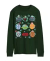 Airwaves Men's Star Wars Christmas Hot Cocoa Mugs Long-sleeve Graphic T-shirt In Green