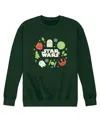 Airwaves Men's Star Wars Christmas Logo Crewneck Sweatshirt In Green
