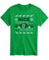 Airwaves Men's Star Wars Christmas Nice Yoda Short-sleeve Graphic T-shirt In Green