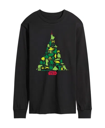 Airwaves Men's Star Wars Christmas Tree Long-sleeve T-shirt In Black