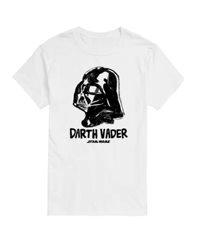 Airwaves Men's Star Wars Darth Vader Short Sleeve T-shirt In White