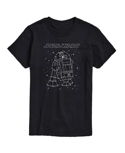 Airwaves Men's Star Wars Droid Galaxy Stars Short Sleeve T-shirt