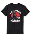 Airwaves Men's Star Wars I Am Your Father Short Sleeve T-shirt In Black