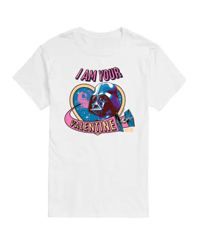 Airwaves Men's Star Wars I Am Your Valentine Short Sleeve T-shirt In White