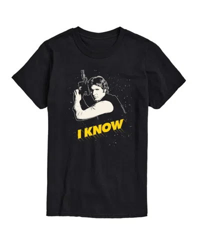 Airwaves Men's Star Wars I Know Short Sleeve T-shirt In Black
