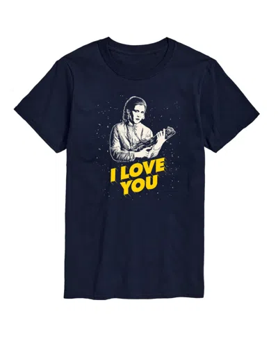 Airwaves Men's Star Wars I Love You Short Sleeve T-shirt In Blue