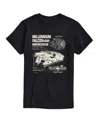 Airwaves Men's Star Wars Millennium Falcon Short Sleeve T-shirt In Black