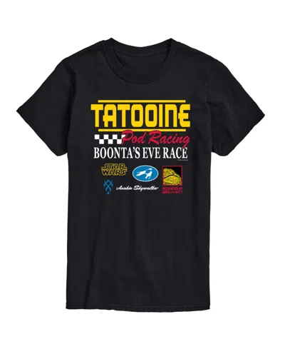 Airwaves Men's Star Wars Pod Racing Tatooine Graphic T-shirt In Black