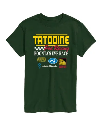Airwaves Men's Star Wars Pod Racing Tatooine Graphic T-shirt In Forest Green