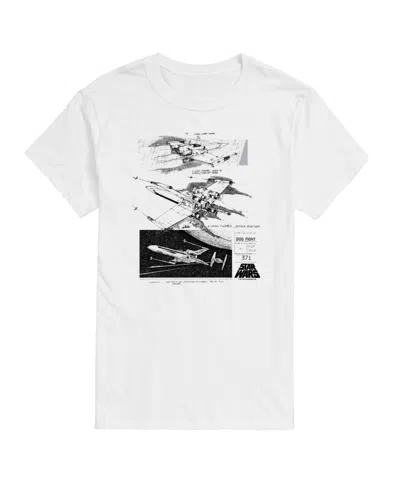 Airwaves Men's Star Wars Short Sleeve T-shirt In White
