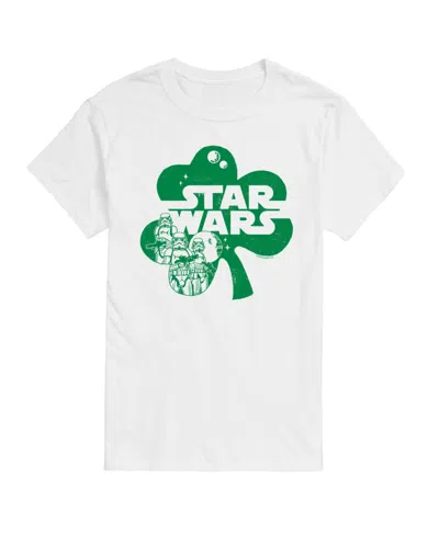 Airwaves Men's Star Wars St Patricks Day Short Sleeve T-shirt In White