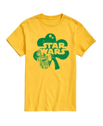 Airwaves Men's Star Wars St Patricks Day Short Sleeve T-shirt In Yellow