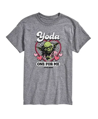 Airwaves Men's Star Wars Yoda One Short Sleeve T-shirt In Gray