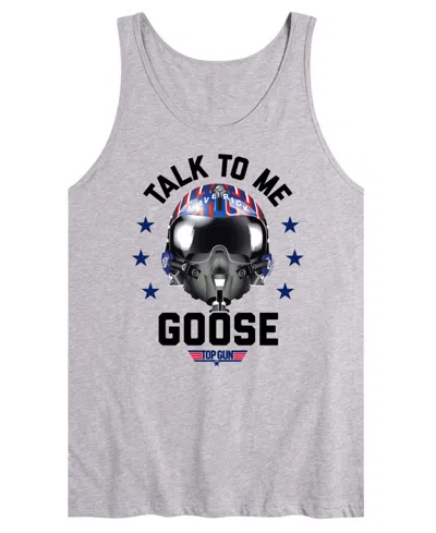 Airwaves Men's Talk To Me Goose Sleeveless Graphic Tank T-shirts In Gray