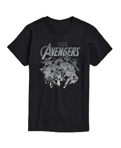 Airwaves Men's The Avengers Short Sleeve T-shirt In Black