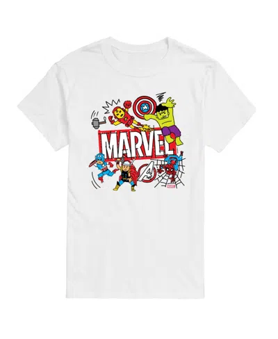 Airwaves Men's The Avengers Short Sleeve T-shirt In White