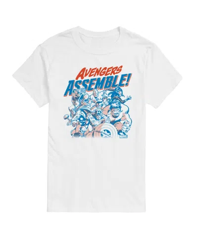 Airwaves Men's The Avengers Short Sleeve T-shirt In White