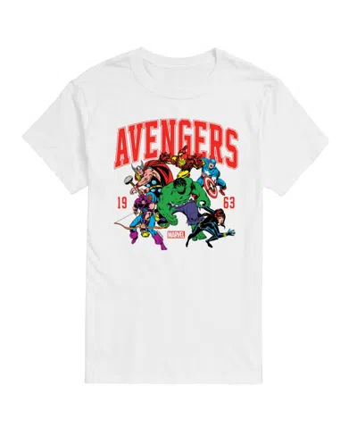 Airwaves Men's The Avengers Short Sleeve T-shirt In White