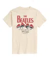 Airwaves Men's The Beatles Christmas Short Sleeve Tee In Beige,khaki