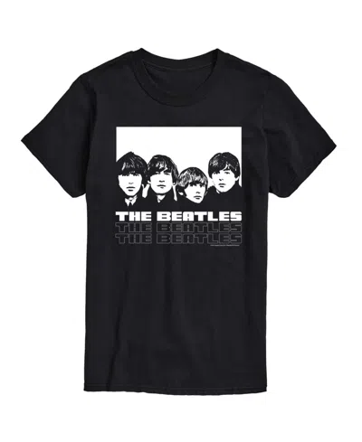Airwaves Men's The Beatles Group Short Sleeve T-shirt In Black