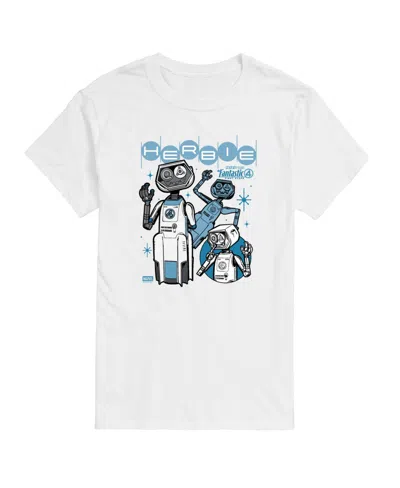 Airwaves Men's The Fantastic Four First Steps Herbie Short Sleeve T-shirt In White