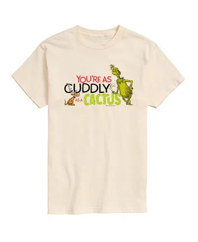 Airwaves Men's The Grinch Cuddly As A Cactus Graphic Short-sleeve T-shirt In White