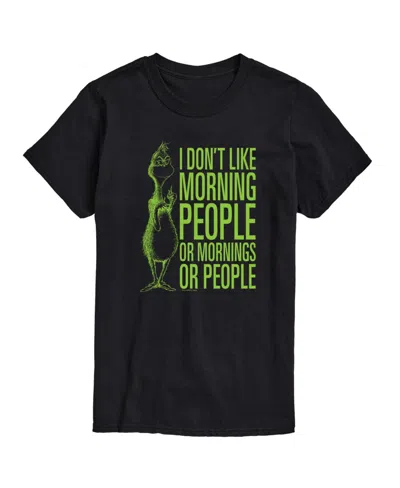 Airwaves Men's The Grinch Don't Like Morning People Short Sleeve Tee In Black
