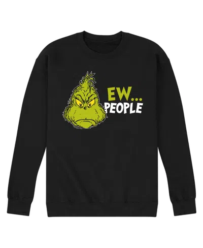 Airwaves Men's The Grinch Ew People Long Sleeve Fleece In Black