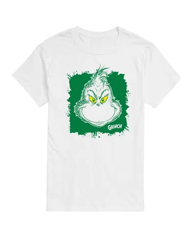 Airwaves Men's The Grinch Face Short Sleeve Tee In White