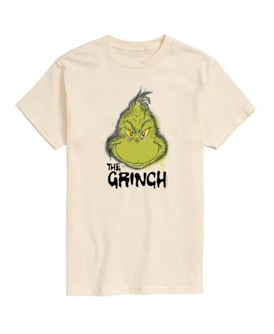 Airwaves Men's The Grinch Face Short Sleeve Tee In Beige,khaki