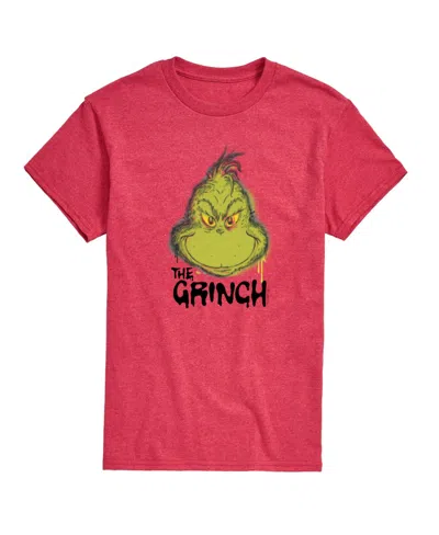 Airwaves Men's The Grinch Face Short Sleeve Tee In Red