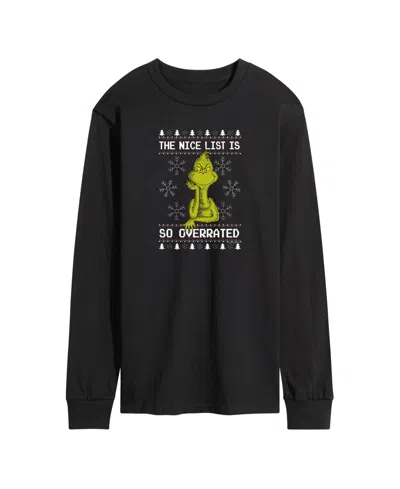 Airwaves Men's The Grinch Merry Grinchmas Graphic Long-sleeve T-shirt In Black