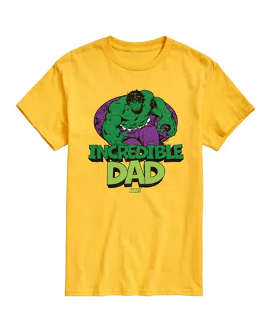Airwaves Men's The Hulk Incredible Dad Short-sleeve Graphic T-shirt In Yellow