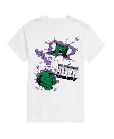 Airwaves Men's The Hulk Punch Wall Short-sleeve Graphic T-shirt In White