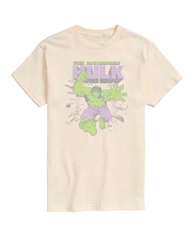 Airwaves Men's The Hulk Vintage Faded Short-sleeve Graphic T-shirt In White
