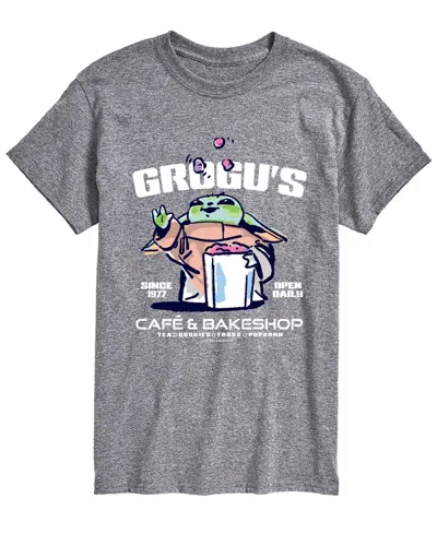 Airwaves Men's The Mandalorian & Grogu Grogus Cafe Bakeshop Graphic T-shirt In Athletic Heather