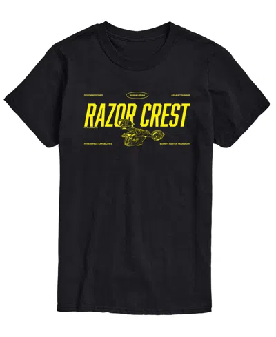 Airwaves Men's The Mandalorian & Grogu Razor Crest Graphic T-shirt In Black