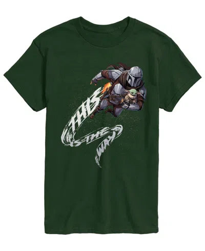 Airwaves Men's The Mandalorian & Grogu This Is The Way T-shirt In Forest Green