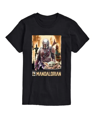 Airwaves Men's The Mandalorian Collage Short-sleeve Graphic T-shirt In Black