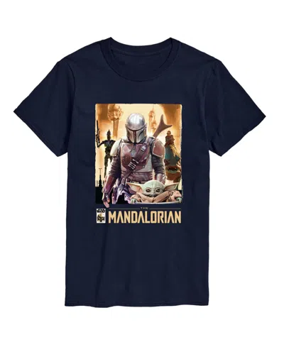 Airwaves Men's The Mandalorian Collage Short-sleeve Graphic T-shirt In Blue