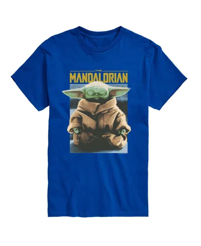 Airwaves Men's The Mandalorian Meditate Child Short-sleeve Graphic T-shirt In Blue